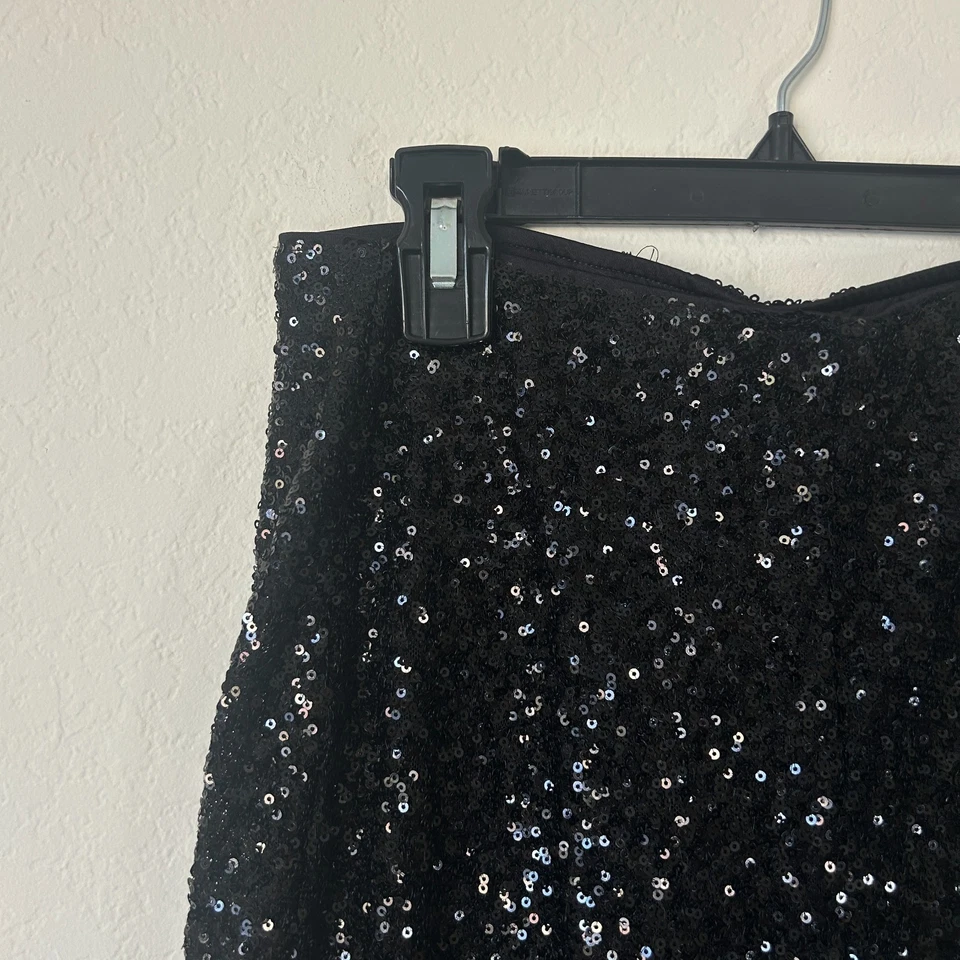 Pantalones White House Black Market para mujer XS negros con lentejuelas Foto 3 de 4