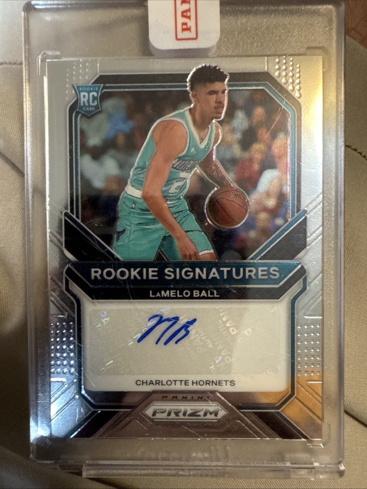 2020-21 Panini Prizm - Rookie Signatures LaMelo Ball #RS-LMB Silver Prizm