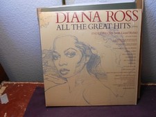 1981 Diana Ross "All The Greatest Hits" Vinyl LP Discs Play Perfect Org. Shrink