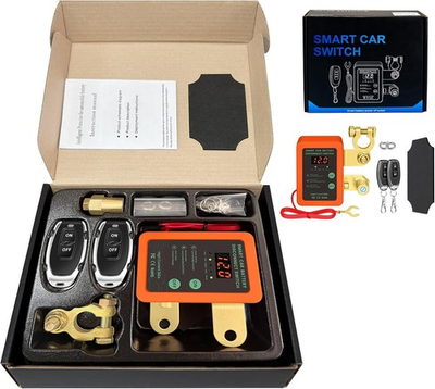 #ad #ad 12V 240A Smart Remote Control Battery Kill Switch for Car Anti Theft Battery $32.99