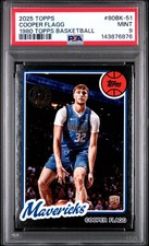 2025 TOPPS 1980-81 TOPPS BASKETBALL #80BK-51 COOPER FLAGG ROOKIE RC PSA 9