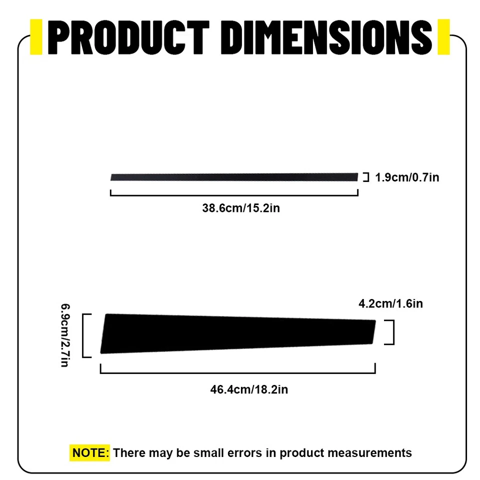 Juego de 6 molduras de pilar negro para Lexus LS430 2001-2006 cubierta de puerta poste de ventana 6-60x Foto 3 de 4