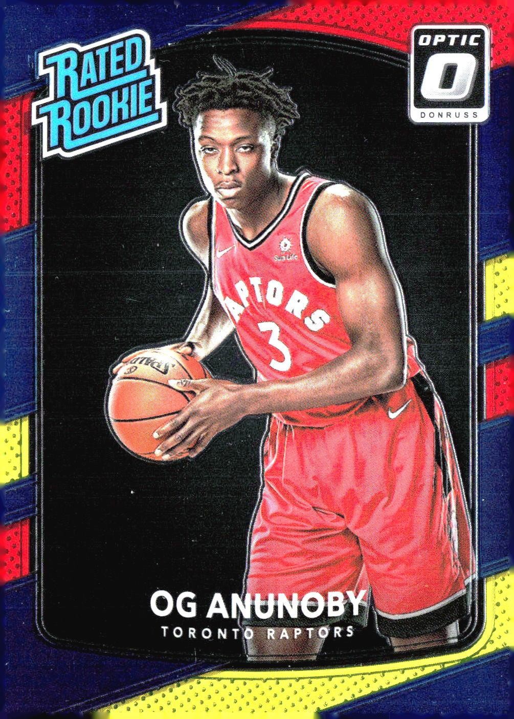 2017-18 Donruss Optic *OG Anunoby **Card #178** RED & YELLOW (RC)