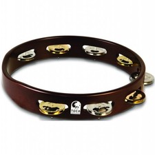 Toca Acacia Wood Tambourine, 10  Single Row