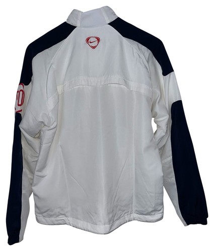 Vintage 90s 00s Nike Total 90 Track Jacket / Top, White & Blue, Men’s Small Y2K - Picture 5 of 10