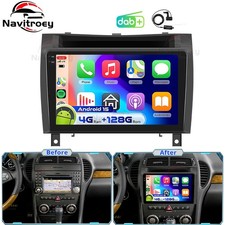 DAB+ 4+128G Android15 Carplay Autoradio F&uuml;r Mercedes Benz SLK R171 2004-2011 GPS