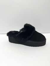 BCTEX Coll Womens Fuzzy Slippers Black Size 10 M