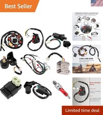 Complete Wiring Harness kit for ATV Quad 4 Stroke 50cc 70cc 90cc 110cc 125cc Pit