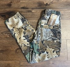 Vtg NWT Ranger Mossy Oak Advantage Camo Cargo Pants Kids Youth Sz L 25x25 Fit 