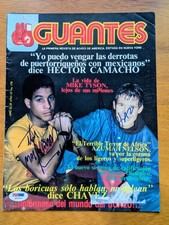 Hector “Macho Man” Camacho Julio Cesar Chavez Signed Guantes Cover PSA/DNA RARE