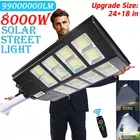 99000000LM Commercial  Solar Street Light Outdoor Dusk to Dawn Lamp Parking Lot