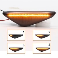 Paar Rauchschwarze Dynamische Blinker Seitliche Wiederholer FüR Bmw X3 F25 11-14
