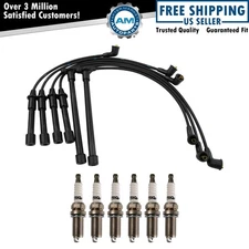 Ignition Kit Spark Plug & Wire Set For Hyundai Somata Kia Optima V6 2.7 2.5