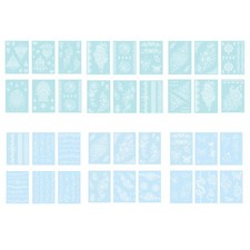 6Sheet Temporary Tattoos Party UV Body Tattoos Festival Glow in the Dark Makeup