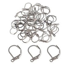 50 Pcs Leverback Earring Hooks Lever Back Earrings Hooks for Jewelry Making