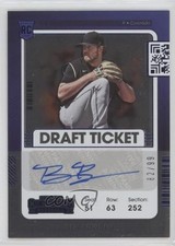 2021 Panini Contenders Rookie 2 Draft Ticket Blue 82/99 Ben Bowden #157 Auto 0c2