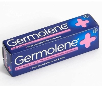 Germolene Anaesthetic Antiseptic Cream for Piercing Waxing 30g
