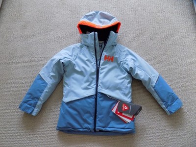 NEW KIDS JUNIORS HELLY HANSEN HH STELLAR SKI SNOW JACKET BLUE FOT SIZE 128 / 8