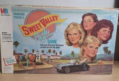 SWEET VALLEY HIGH Vintage Board Game Milton Bradley 1988 99% Complete