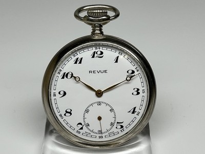 Taschenuhr Revue GT,  15 Steine, Emaille Zifferblatt, revidiert