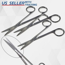 3 HIGH POLISH PACIFATED IRIS MICRO OPHTHALMIC SURGERY SCISSORS STRAIGHT 4.5"