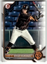 2022 Bowman #BP-110 Diego Velasquez 1st Prospects San Francisco Giants Baseball