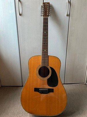 Japanese made Morris B50 12 string guitar with case 1970s with case