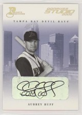 2005 Donruss Studio Private Signings Gold 11/50 Aubrey Huff #267 Auto 7xr