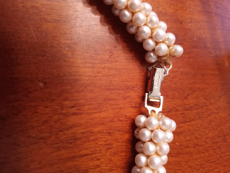 Vintage Germany Simulated Pearl Necklace