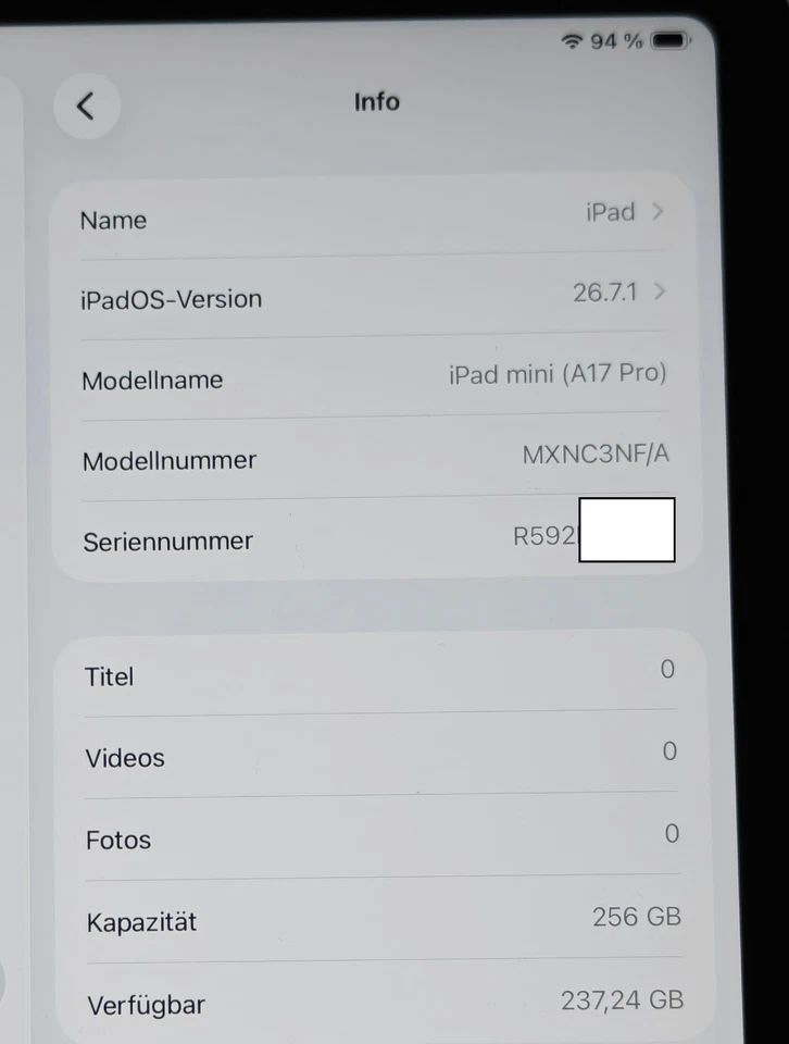Apple iPad mini (A17 Pro) · 256GB · Wi-Fi, Foto 4 von 5