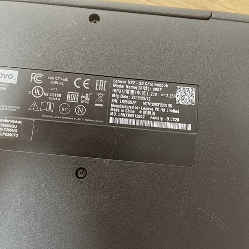 Lenovo N22-20 Chromebook ChromeOS 11.6" 4GB 16GB SSD w/AC Adapter WORKING - Picture 18 of 21