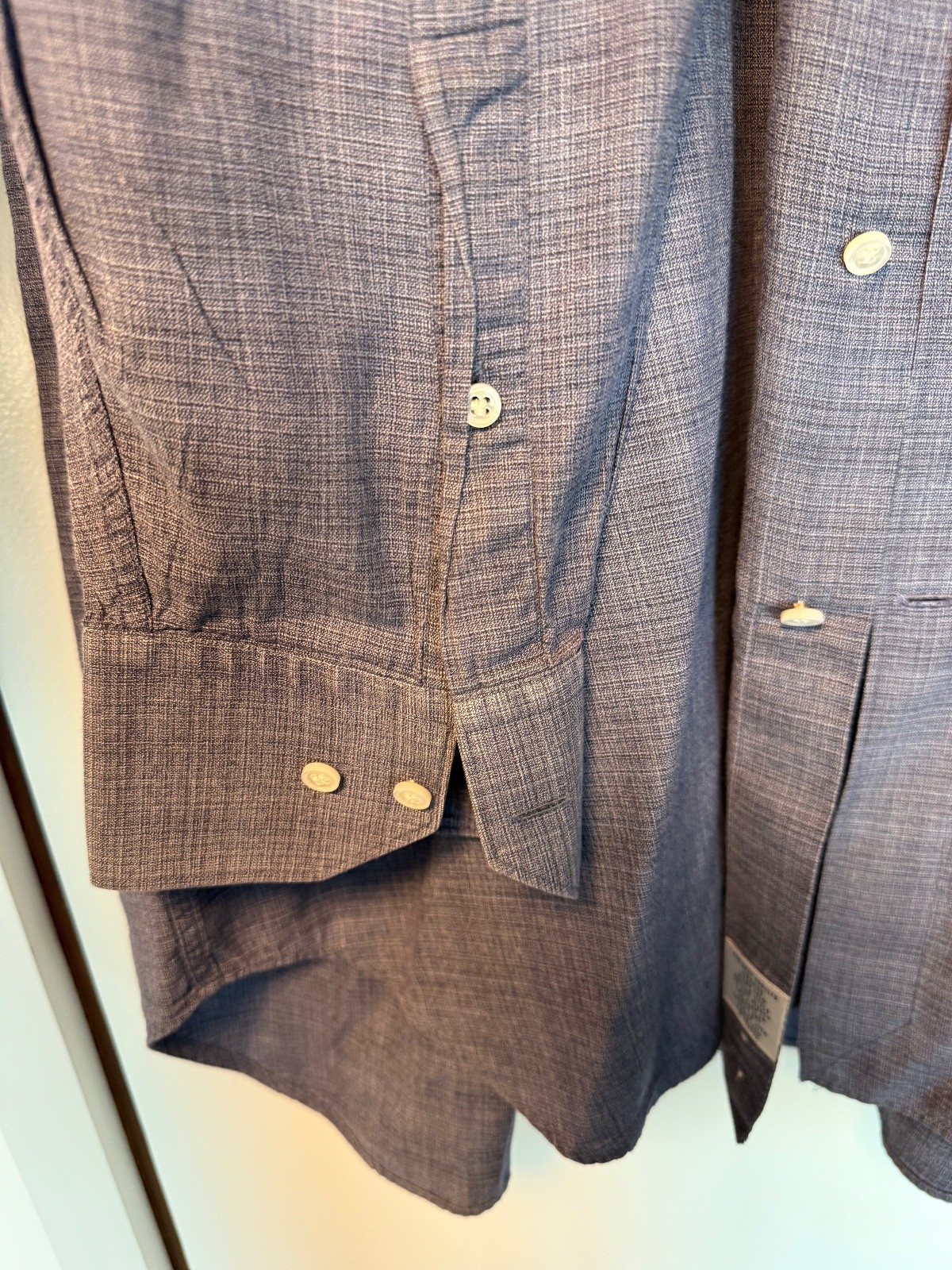 Peter Millar Collection Nav blue patterned button… - image 3