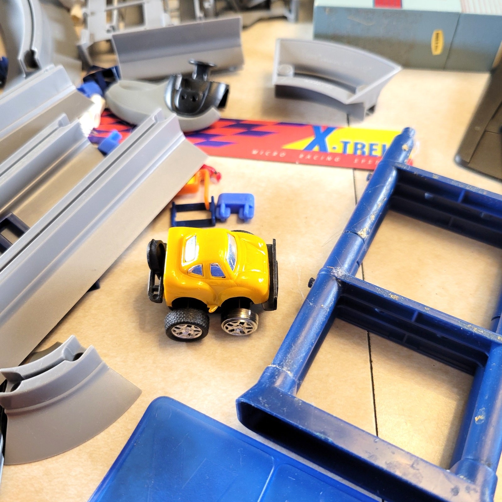 Vintage Silverlit X-Trek Slot Car Track Lot,  Incomplete Parts Track Accessories