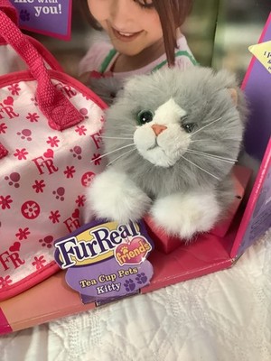FurReal Friends Tea Cup Pets Grey Kitty  NRFB, WORKS