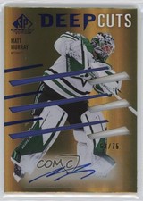 2023 Upper Deck SP Game Used Deep Cuts 63/75 Tier 1 Matt Murray #DC-25 Auto 00em