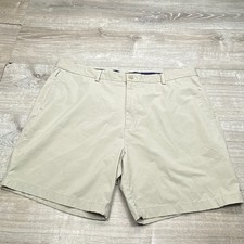 Vineyard Vines On-The-Go Shorts Mens 40 Tan Stretch Performance Golf Casual