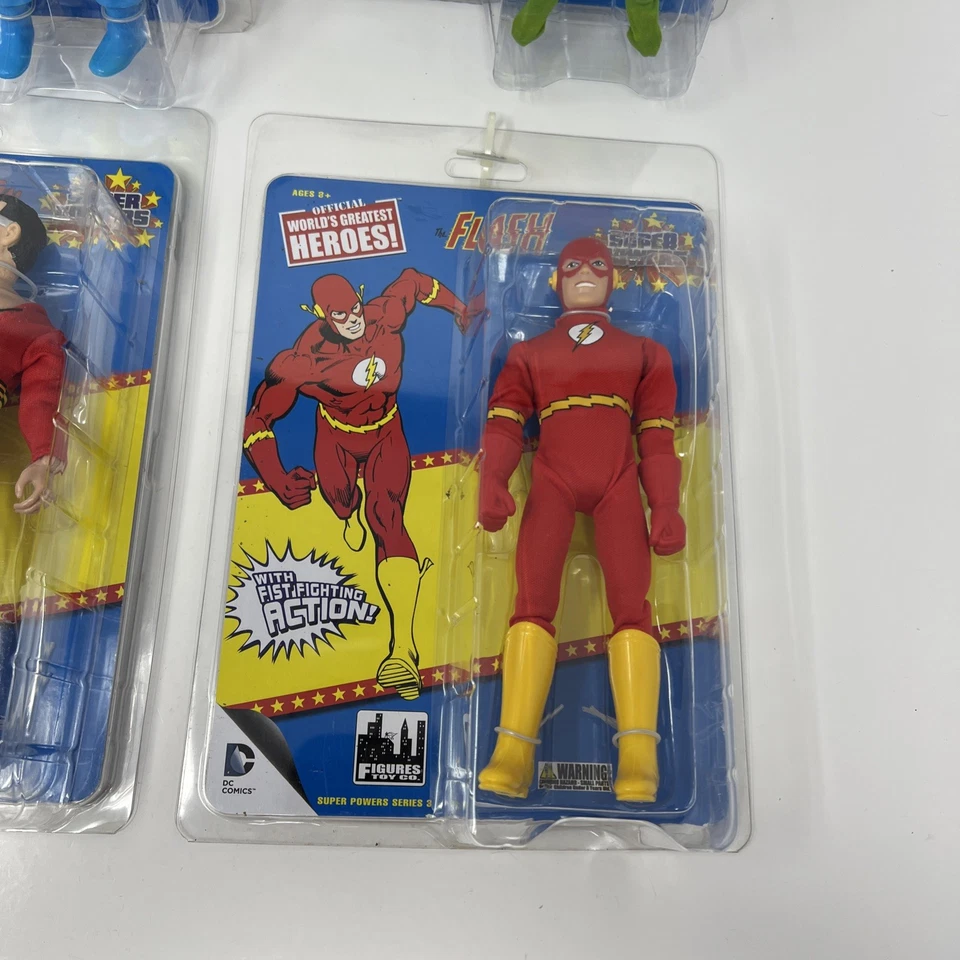 Lote de 4 Figuras Toy Co Super Poderes Flash Plástico Hombre Aquaman Martian Manhunter Foto 4 de 4