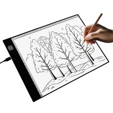 A5 LED Light Box for Tracing and Drawing - Ultra-Thin Adjustable,USB-Powered