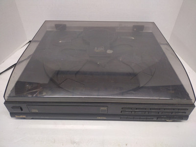 Rare Veratron 5 Disc Vintage Turntable Style CD Player Model: JDC-500 read 
