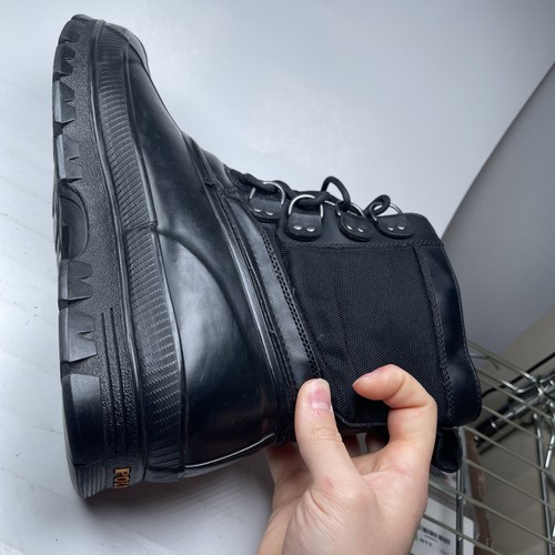 Polo Ralph Lauren Crestwick Boots Size 11 D Laceup Hiking Rain Snow Yellow Logo - Imagen 10 de 22