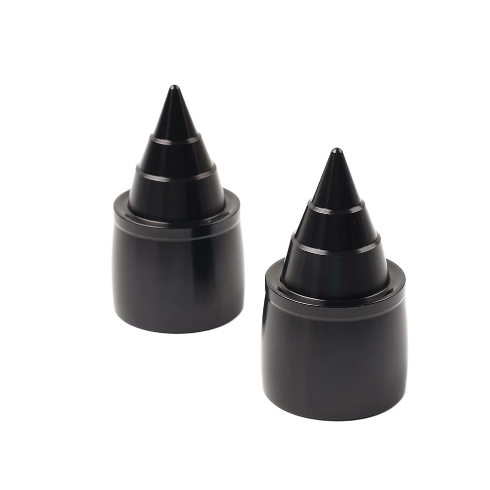 Cubiertas de tuerca de tapa de eje delantero para Harley Touring Road Glide Dyna FXD Street Bob NEGRO Foto 3 de 4