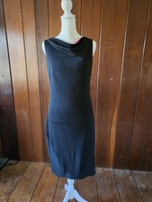 Express Black Sleeveless Dress Size 7/8 100% Polyester Knee Length