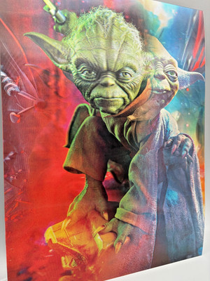 3D-Bild/Effekt-Flip-Meister Yoda in versch. Ansichten-Star Wars-30x40cm-o.Rahmen