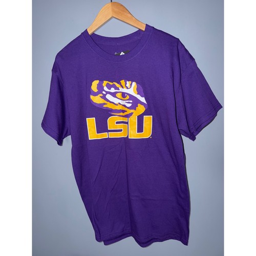 LSU Tigers Purple T Shirt Large Graphic Tee Short Sleeve NCAA College Football