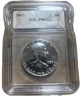 1957 Franklin Half Dollar ICG PR67 Proof Condition