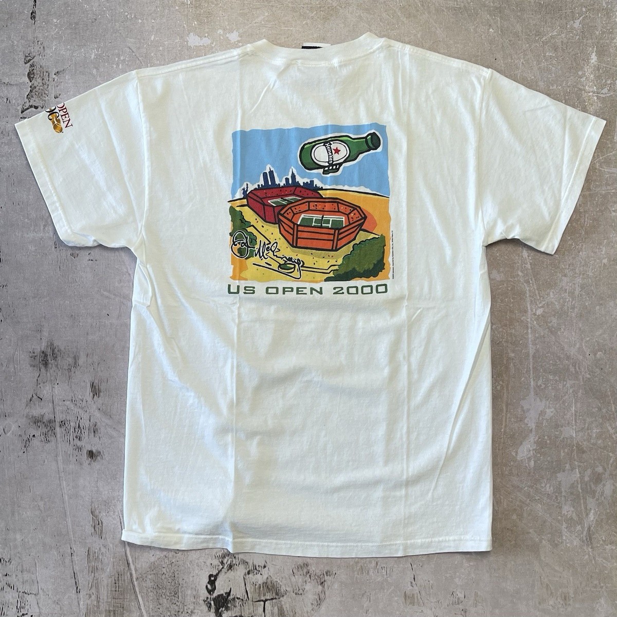Vintage 2000 US Open Arthur Ashe Tennis T-shirt John McEnroe 