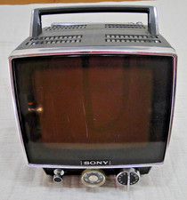 Televisión Sony 7" TV-740 Negro Blanco UHF VHF De colección Años 70 FUNCIONA