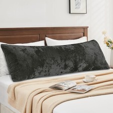 BEDELITE Velvet Body Pillow Cover with Zipper, Soft and Plush 20x54 Long Pill...