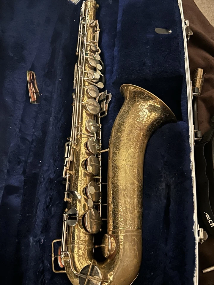 Vintage Buescher Saxophone Made In Elkhart With Hard Case 1920s-50s - Image 3 of 4