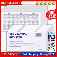 24 PCS Check Registers for Personal Checkbook, Easy to Read Checkbook Register**